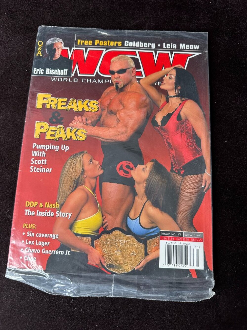 2001 WCW Magazine Issue #71 Scott Steiner Cover Rare Final Year w/ Greed Insert
